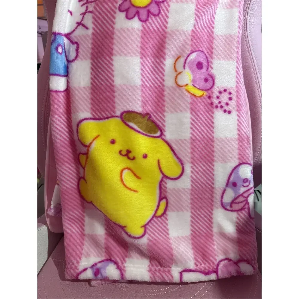 Hello Kitty & Friends Throw Blanket Pink Butterfly Forest Neon 2026 Sanrio